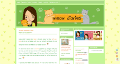 Desktop Screenshot of meowdiaries.com