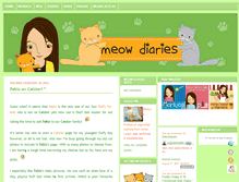 Tablet Screenshot of meowdiaries.com